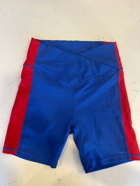 Blue and Red WILO shorts